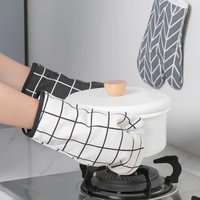 1Pc Thick Heat Resistant Oven Gloves, Anti-Scald Insulated Microwave Mitts