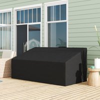 Outsunny 600D Oxford Cloth Garden Furniture Cover Waterproof, 3 Seater Sofa Protector for Patio, Outdoor, 218X111X63-101cm