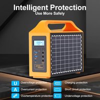 Portable Power Station 100W 150W Solar Power Generator Outdoor Camping With Solar Panel Power Bank LED Light For Camping