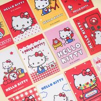 Genuine Sanrio Hello Kitty Mini Stickers Book Cartoon Kt Cat Scrapbook Planner Textbook Label Decal Water Cup Laptop Decor Decal