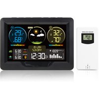 Brand Wireless Weather Station Digital Home Temperature Humidity Meter Pressure Tide Moon Phase Wall Clock Forecast Trend Sesnor