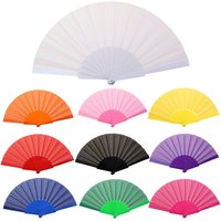 Elegant Folding Fan Portable Cloth Hand Fan Foldable Silk Fan Handheld for for Weddings Travel Party Dancing Cosplay