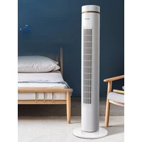Tower Fan Standing Leafless Remote Control Floor Fan Large Wind Office Shaking Head Timing Electric Fan Mini Air Conditioner
