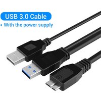 USB 3.0 Y Cable USB 3.0 to Micro-B Cable with USB A Power plug for WD,Lacie,Toshiba Seagate External Hard Drive USB 3.0 Micro B