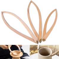 Ceramic Tools Wooden Caliper Ceramic Inner and Outer Measuring Caliper Measuring Sculpture Arc Pot Making Auxiliary Tools