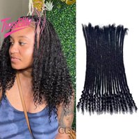 30 Pieces 0.4 Cm Men's and Women's Dirty Braids with Two Ends Dreamlocs Hip-hop Trend Human Hair African Reggae Dirty Braids
