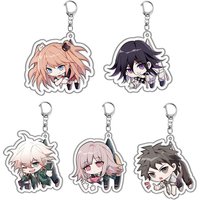 Danganronpa: Trigger Happy Havoc Cosplay Anime Accessories Badge Keychain Game Key Chain Pendant Cartoon Gifts