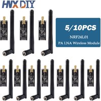 1-10 Stück NRF24L01+ 2,4G drahtloses Datenübertragungsmodul 2,4 GHz NRF24L01 Upgrade-Version NRF24L01+PA+LNA 1000 Meter für Arduino