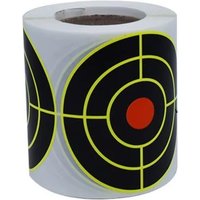 100 Pcs Self Adhesive Shooting Target Stickers Fluorescent Yellow Splatter Impact Paper Waterproof Visible Mark for Shooting
