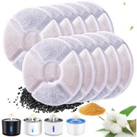 Cat Water Fountain Filters for Parner 2.4L Water Dispenser 4/8/12Pc Triple Action Replacement Pet Filter Cartridges for Dogs Cat