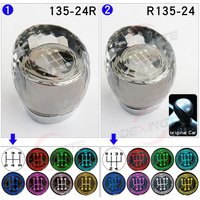 LED Crystal Gear Shift Knob Lever for Toyota Etios 2010-2021 Manual 5/6 Speed GearShift Handle Ball Stick Shifter Gearbox Change