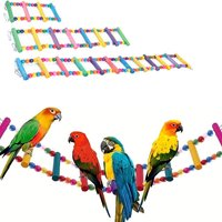 Bird Parrot Toys Ladders Swing Chewing Toys Hanging Pet Bird Cage Accessories Hammock Swing Toy for Bird Parrot