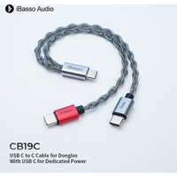 IBasso CB19C USB-C-Kabel-Dongle, separates Stromkabel, Typ C zu C, unterstützt Cayin HIBY FIIO TANCHJIM MOONDROP DAC-Decoder