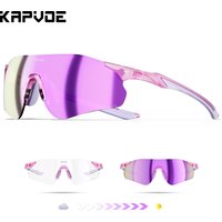 KAPVOE Ultralight Marathon Sports Glasses UV400 Running goggles Photochromic Cycling Sunglasses Outdoor Camping Bike Equipment