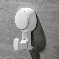 White Vacuum Suction Cup Hook for Bathroom Traceless Sticky Wall Hook No Drilling Needed over Door Towel Hook for Bathroom