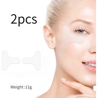 1 pair of silicone eye mask patches | T-shaped 3D cut, fits snugly around the eyes, suitable for overnight wear.