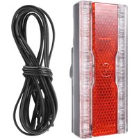 Bike Dynamo Rear Light With Parking Light AC 6V 0.5W LED Bicycle Taillight Fit 50Mm Mount Hole Bicycle Rack Carrier Lamp