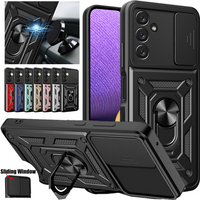 Armor Case For Samsung Galaxy M15 M35 M55 5G M14 M34 M54 M23 M33 M53 Cover Lens Protection Ring Magnetic Holder Coque Fundas