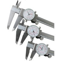 6in 8in 12inch Dial Caliper Metric/INCH Standard Dual Hand Reading Scale Precision Industry Stainless Steel Vernier Caliper