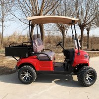 2026 New Launched 72V Lithium Battery Electric Golf Cart Buggy Brown Seat With Headrest With Folding Windshield Rear Cargo Box