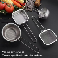 ✔304 Stainless Steel Adjustable Hot Pot Colander, Foldable Mesh Skimmer with Handle for Shabu Shabu & Soup