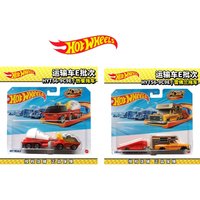 Hot Wheels Semi Twin Mill HYT56 Track Fleet Alloy Diecast Car Transport Truck Car Model Toy Collectible For Collectors