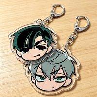 Anime Alien Stage Chibi Keychains for Accessories Bag Charm Luka Ivan Till Mizi Hyuna Sua Key Chains Jewelry Keyrings Fans Gifts