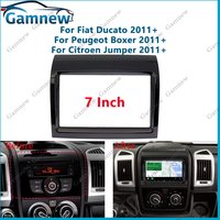 7 Inch 2Din Car Fascia Radio Panel For Fiat Ducato Peugeot Boxer Citroen Jumper 2011+ Frame Kit Install Facia Face Plate