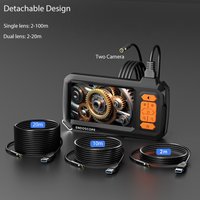 4.3'' Screen Borescope Single Dual Lens 1080P HD Split Design IP67 Industrial Endoscope Inspection Camera for Piping Car Sewer