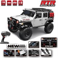 HB 1/10 R1011 Verbessertes Wrangler RC 4WD 2,4G elektrisch mit Wappenstern Drei Konfigurationen Kletter-Geländewagenmodell Spielzeug für Erwachsene