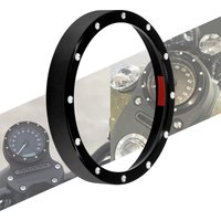 Motorcycle Black Speedometer Gauge Bezel Accent Point Trim Ring Fit For Harley For Touring For Dyna