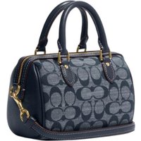 COACH Rowan Fabric Handbag, Shoulder Bag, Crossbody Bag Mini Women's Denim Blue CH370-IMDEI