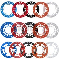 4pcs Aluminum Alloy 1.9 Inch Beadlock Wheel Outer Ring For 1/10 Rc Crawler Axial Scx10 90046 Trx4 D90 1.9 Wheel Rims