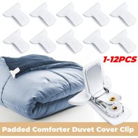 1-10PCS Padded Comforter Clips Strong Fixation Anti Slip Duvet Clips White Padded Clips for Prevents Moving Inside Duvet Cover