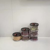 Three-Layer Round Spice Storage Box,Grain Storage Jar,Pepper And Seasoning Container,Multi-Layer Sealed Preservation Box
