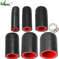 UXCELL Silicone Coolant Cap Intake Vacuum Hose End Plug Car Coolant Heater Bypass Vacuum Water Port 6mm ID to 40mm ID Black
