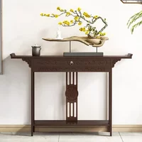 New Chinese Style Narrow Porch Desk - Wall-Relying Long Ark, Modern Contracted Entryway Furniture