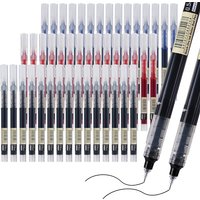 30/10Pcs High Quality Needle Type Gel Pens Straight Liquid Ballpoint Pen Kawaii Stationery School Office Supplies Writing