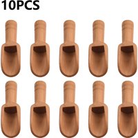 10 Pcs Wooden Spoon Coffee Tea Scoops Mini Candy Bath Salt Spices Flavors Spoons Manualidades Cucharas Antique Spoons 2.4*7.8cm