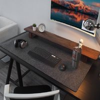 80cm X 40cm Dunkelgraues Großes Gaming-Mauspad Computer-Schreibtischunterlage Tastatur-Wollfilz Laptop-Schreibtisch Rutschfeste Schreibtischunterlage