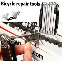 Bicycle multifunctional tool, chain splitter, multifunctional mountain bike wrench, screwdriver, maintenance multifunctional too