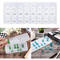 Silicone Chess Mould For Resin Epoxy Casting Craft Jewellery Making Mold Tool
