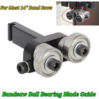 Bandsaw Ball Bearing Blade Guide Fits For Most 14" Band Saws Upper or Lower Aluminium