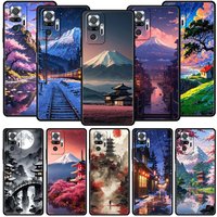 Phone Case For Xiaomi Redmi Note 14 13 12 5G 11 10 Pro Plus 4G 9S 9 14C 13C 12C 10C 9C 9A Cover Japanese Anime Landscape Art