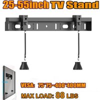 TV Wall Mount Fixed for Most 25-55 Inch TV Two Hole Hanging Bracket Easy Install Wall Mount TV stand Max VESA 400x400m 40kg