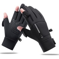 AliExpress HKXY GLOVES Winter Cycling Gloves Men Women Pocket Hiking Touchscreen Warm Gloves Fishing Windproof Water-Repellent Fingertip Flip Gloves