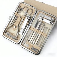 Nail Clippers Set for Men and Womens Gift Manicure Set 19pcs/set Stainless Steel Manicure Kit,Nail Care ToolsTravel Case