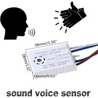 220V LED Sound Light Control Sensor Switch Indoor Auto On Off Module Accessories Automatic Voice Control Induction Detector
