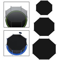 Trampoline Sun Protection Cover Oxford Cloth Awning for Round 8 Pole Trampolines Outdoor Playground Trampoline Accessories