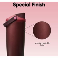 FreeSip Sway 30oz Insulated Stainless Steel Water ,Two-Way Spout, Built-In Straw and Bucket Handle, BPA Free, Leak Proof